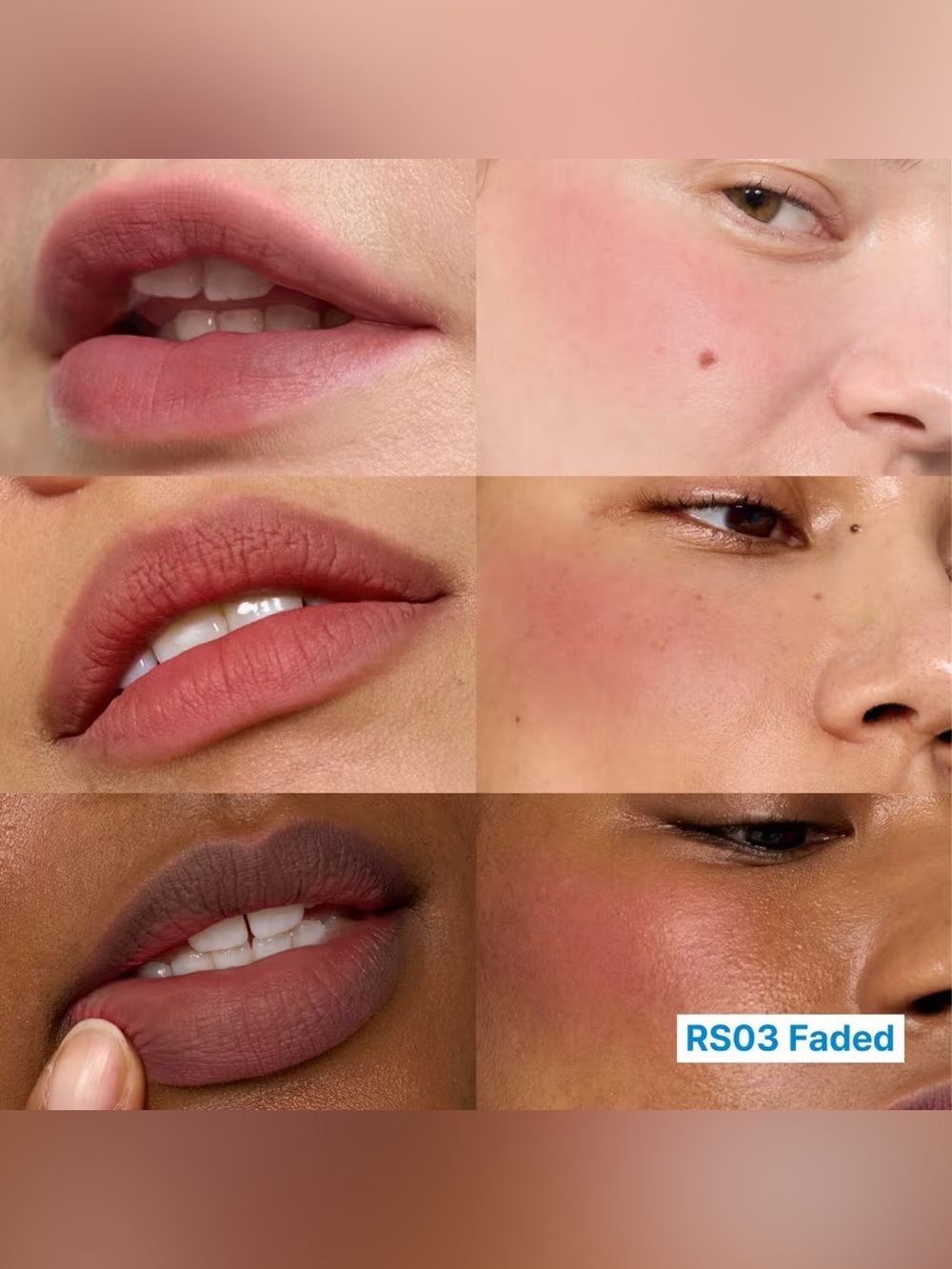 Fwee Faded Lip & Cheek Blurry Pudding Pot- dusty rose, cool undertone, rose tone